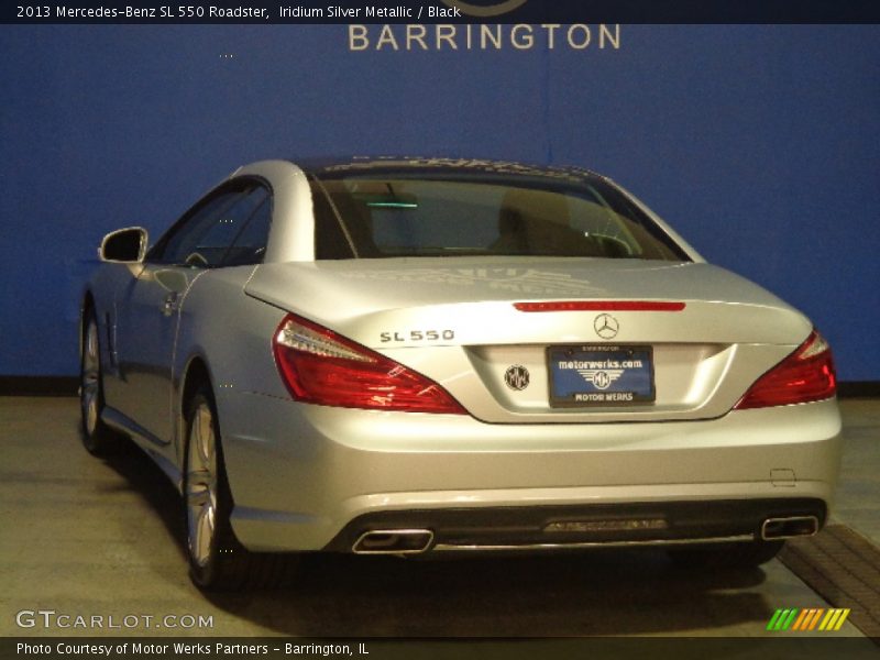 Iridium Silver Metallic / Black 2013 Mercedes-Benz SL 550 Roadster