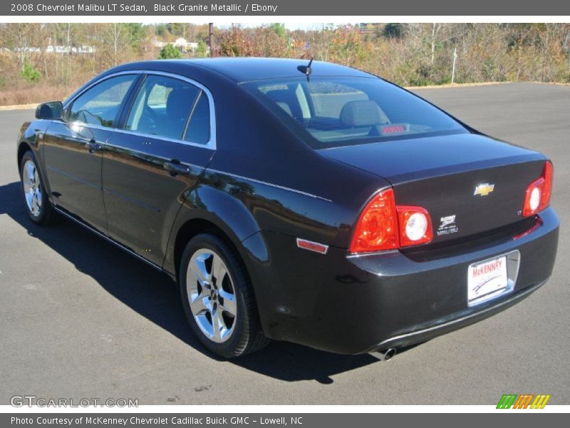 Black Granite Metallic / Ebony 2008 Chevrolet Malibu LT Sedan