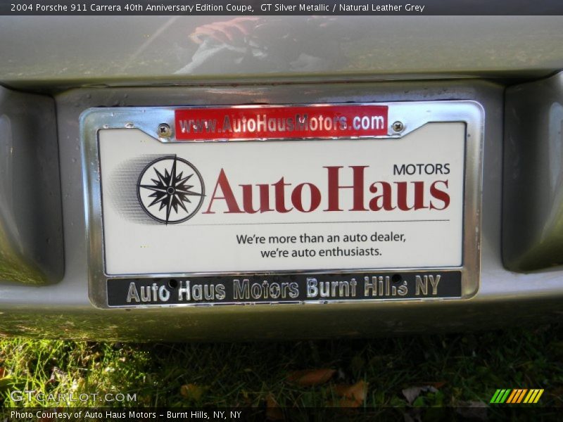 GT Silver Metallic / Natural Leather Grey 2004 Porsche 911 Carrera 40th Anniversary Edition Coupe
