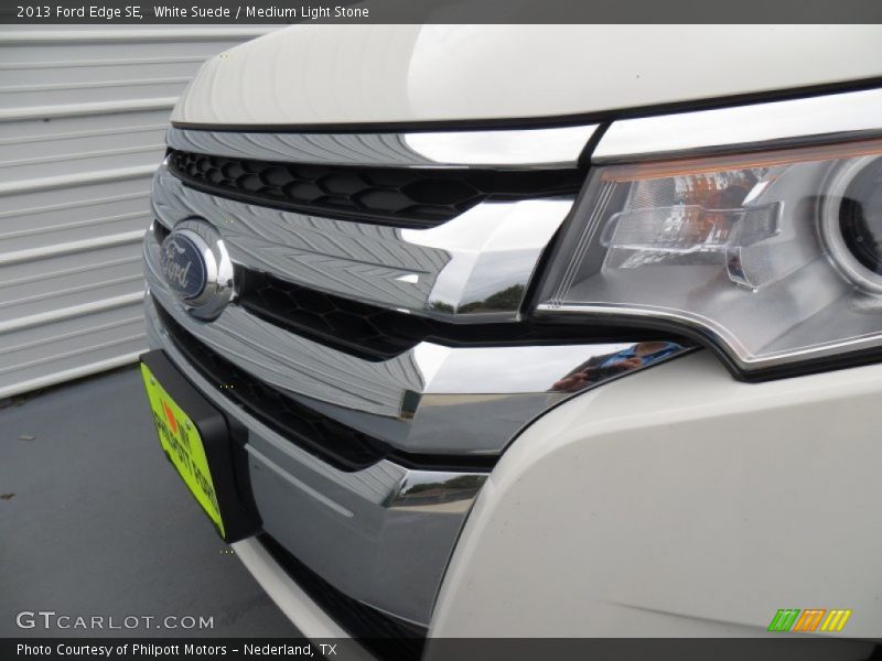White Suede / Medium Light Stone 2013 Ford Edge SE
