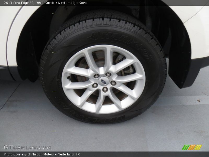 White Suede / Medium Light Stone 2013 Ford Edge SE