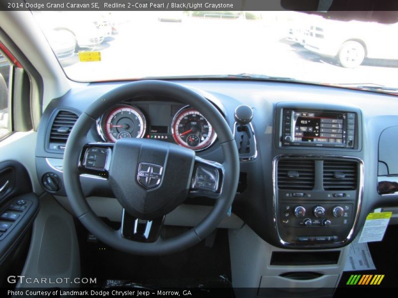 Redline 2-Coat Pearl / Black/Light Graystone 2014 Dodge Grand Caravan SE