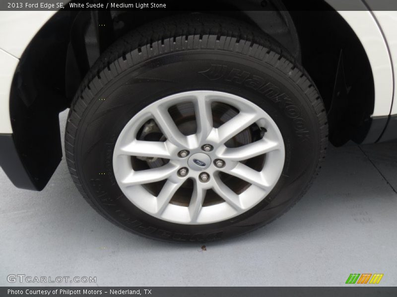 White Suede / Medium Light Stone 2013 Ford Edge SE