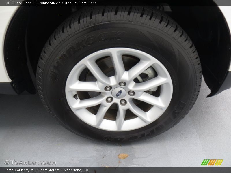 White Suede / Medium Light Stone 2013 Ford Edge SE