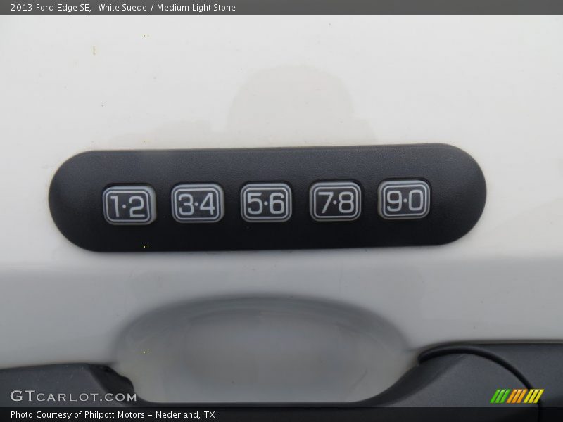 White Suede / Medium Light Stone 2013 Ford Edge SE