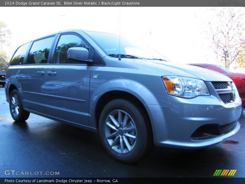 Billet Silver Metallic / Black/Light Graystone 2014 Dodge Grand Caravan SE