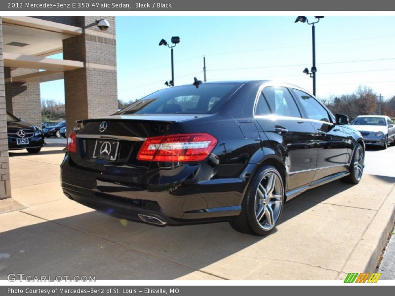 Black / Black 2012 Mercedes-Benz E 350 4Matic Sedan