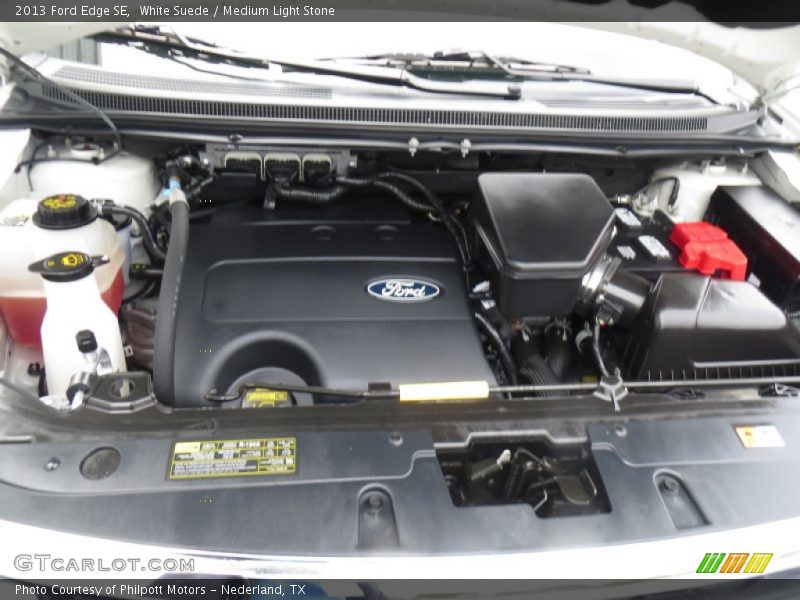 White Suede / Medium Light Stone 2013 Ford Edge SE