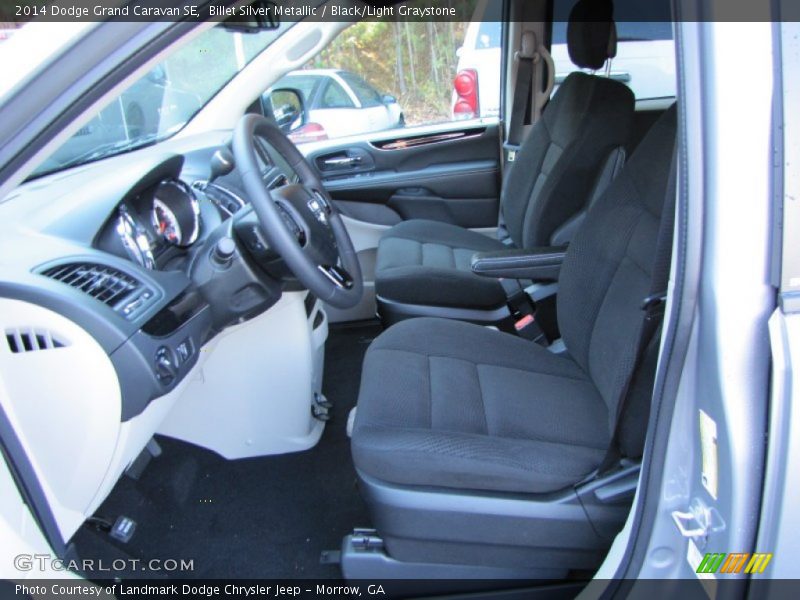 Billet Silver Metallic / Black/Light Graystone 2014 Dodge Grand Caravan SE