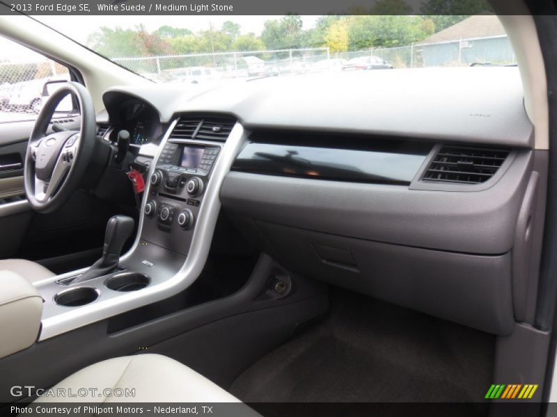 White Suede / Medium Light Stone 2013 Ford Edge SE