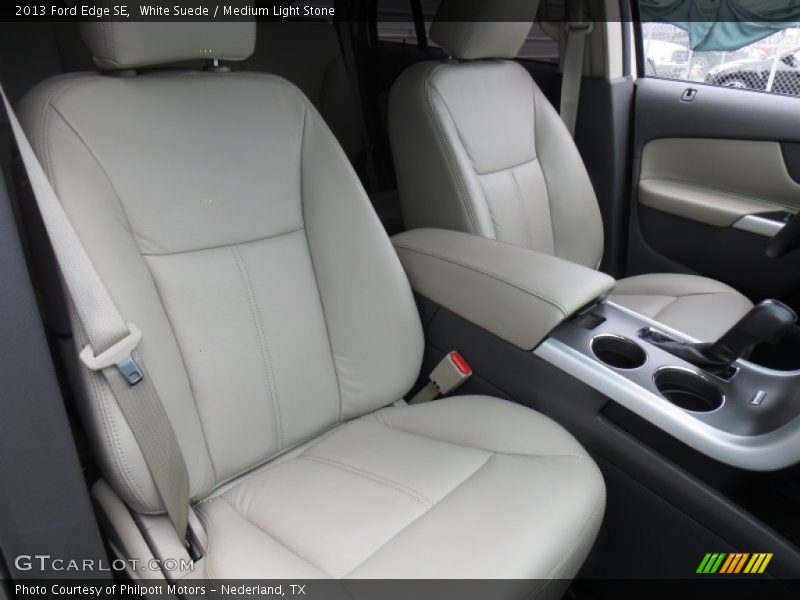 White Suede / Medium Light Stone 2013 Ford Edge SE