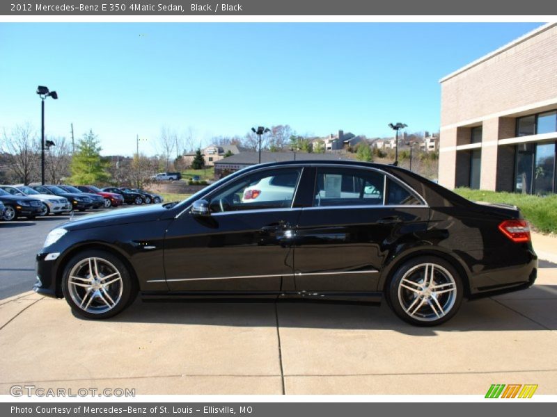 Black / Black 2012 Mercedes-Benz E 350 4Matic Sedan