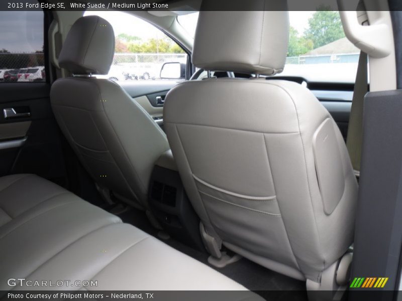 White Suede / Medium Light Stone 2013 Ford Edge SE