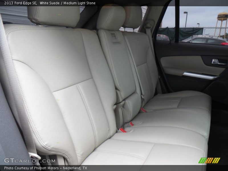 White Suede / Medium Light Stone 2013 Ford Edge SE
