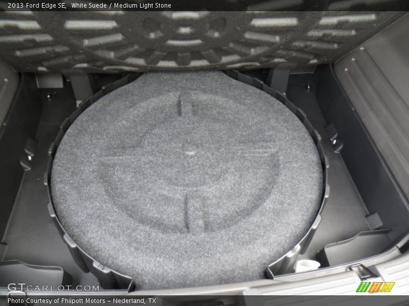 White Suede / Medium Light Stone 2013 Ford Edge SE