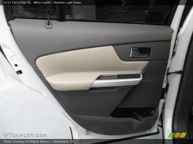 White Suede / Medium Light Stone 2013 Ford Edge SE