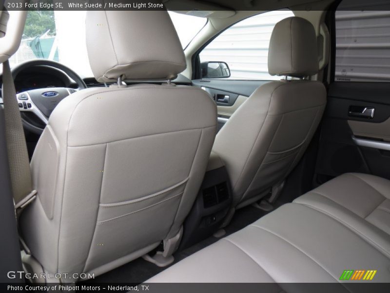 White Suede / Medium Light Stone 2013 Ford Edge SE