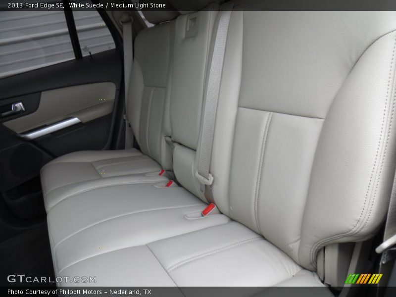 White Suede / Medium Light Stone 2013 Ford Edge SE