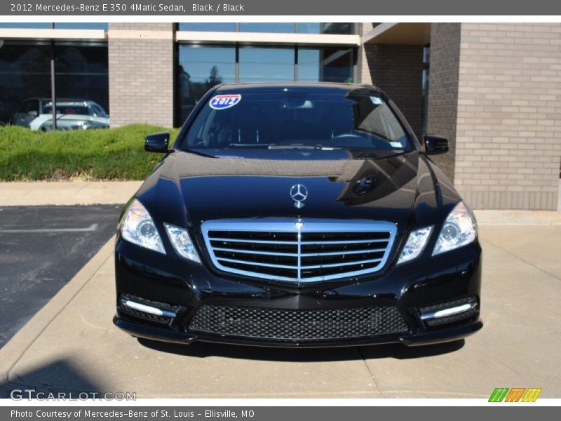 Black / Black 2012 Mercedes-Benz E 350 4Matic Sedan