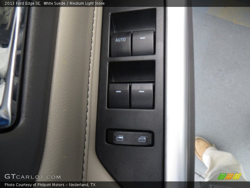 White Suede / Medium Light Stone 2013 Ford Edge SE