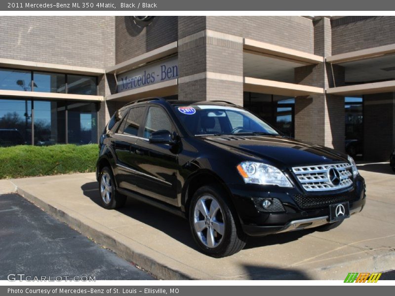 Black / Black 2011 Mercedes-Benz ML 350 4Matic