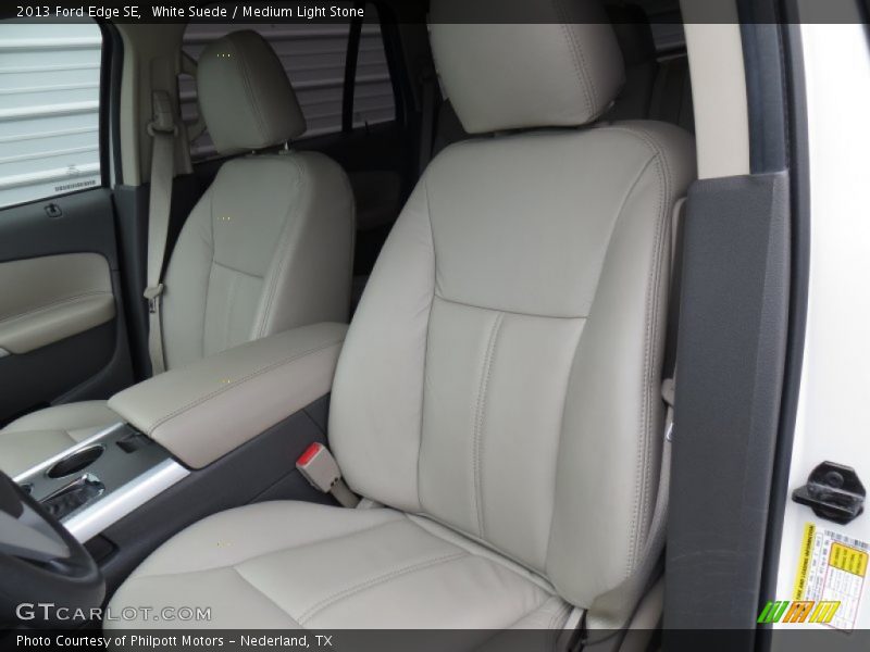 White Suede / Medium Light Stone 2013 Ford Edge SE