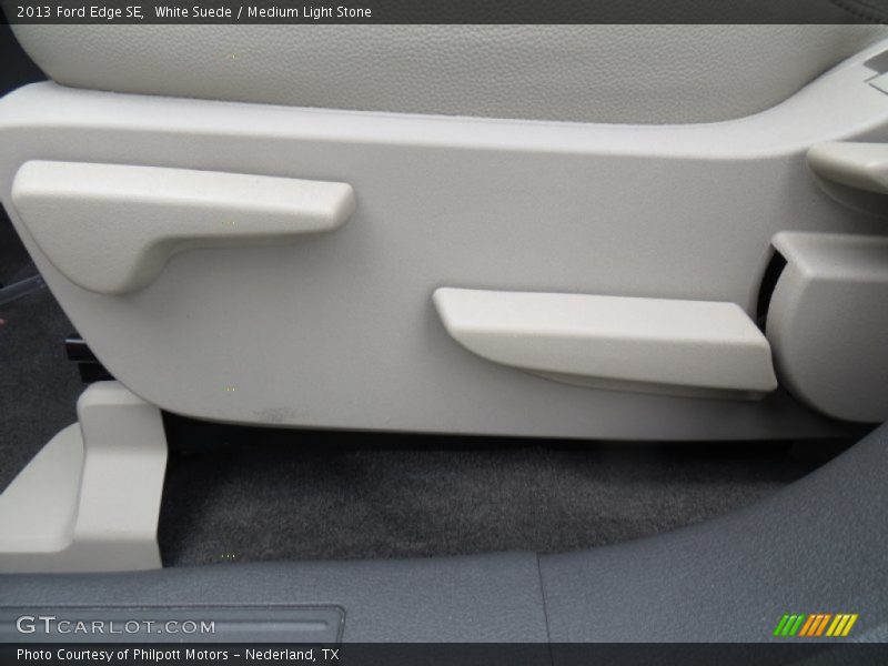 White Suede / Medium Light Stone 2013 Ford Edge SE