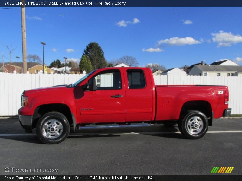 Fire Red / Ebony 2011 GMC Sierra 2500HD SLE Extended Cab 4x4