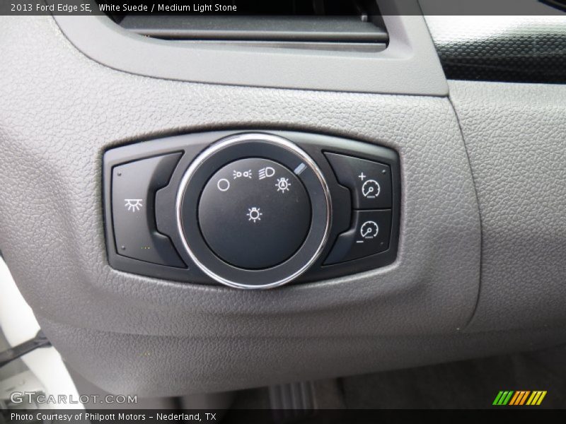 White Suede / Medium Light Stone 2013 Ford Edge SE