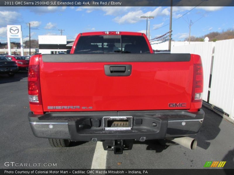 Fire Red / Ebony 2011 GMC Sierra 2500HD SLE Extended Cab 4x4