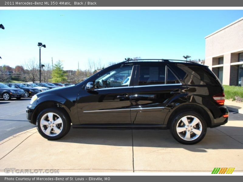 Black / Black 2011 Mercedes-Benz ML 350 4Matic