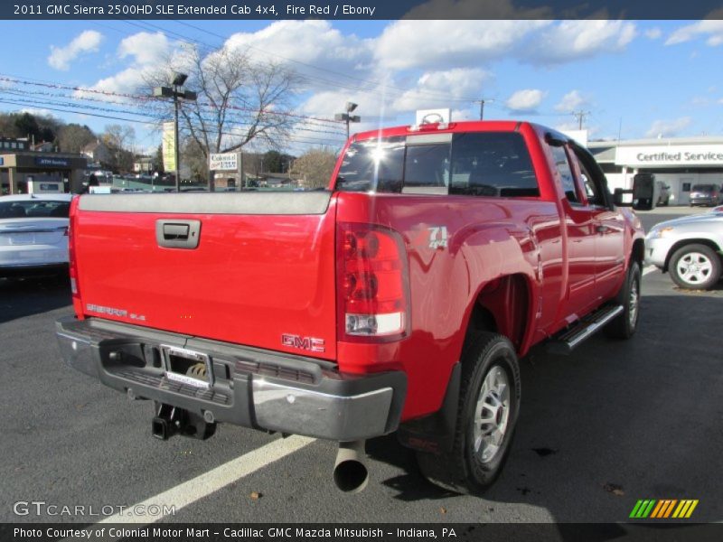 Fire Red / Ebony 2011 GMC Sierra 2500HD SLE Extended Cab 4x4