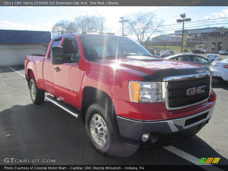 Fire Red / Ebony 2011 GMC Sierra 2500HD SLE Extended Cab 4x4
