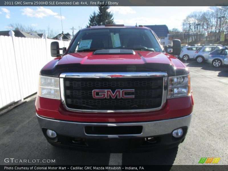 Fire Red / Ebony 2011 GMC Sierra 2500HD SLE Extended Cab 4x4