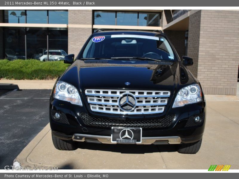 Black / Black 2011 Mercedes-Benz ML 350 4Matic