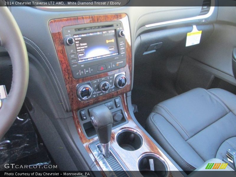 White Diamond Tricoat / Ebony 2014 Chevrolet Traverse LTZ AWD