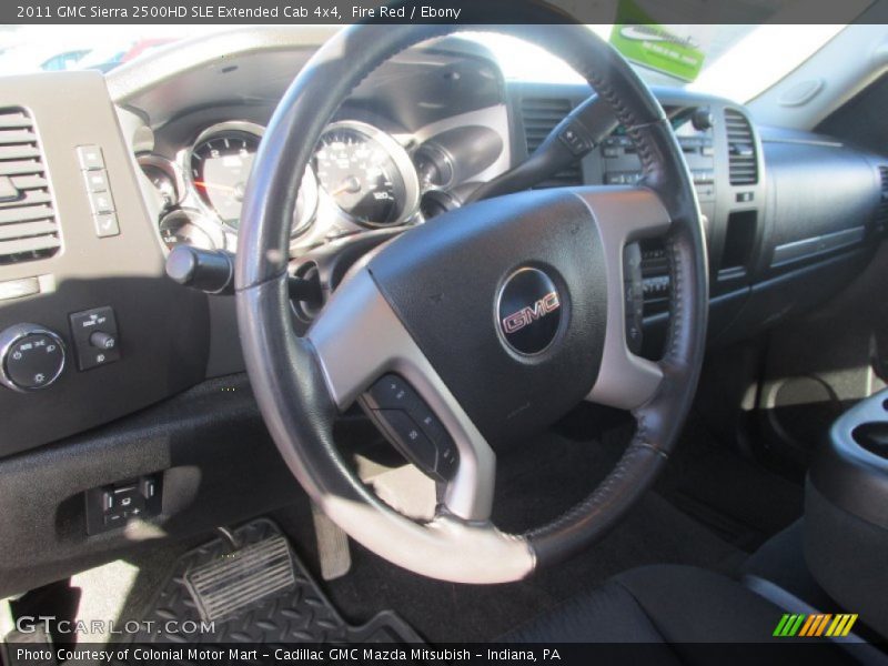 Fire Red / Ebony 2011 GMC Sierra 2500HD SLE Extended Cab 4x4