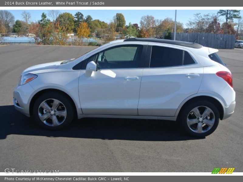 White Pearl Tricoat / Saddle 2014 Buick Encore Leather