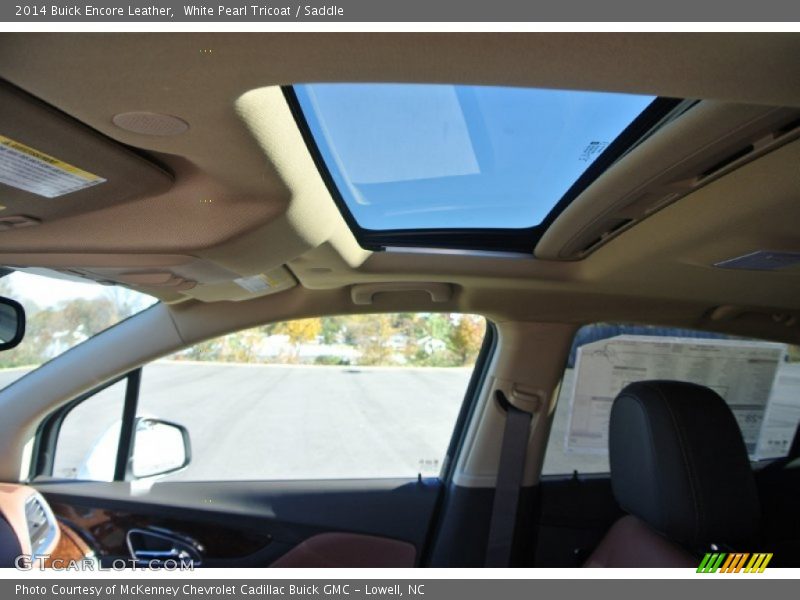 White Pearl Tricoat / Saddle 2014 Buick Encore Leather