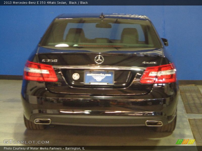 Black / Black 2013 Mercedes-Benz E 350 4Matic Sedan
