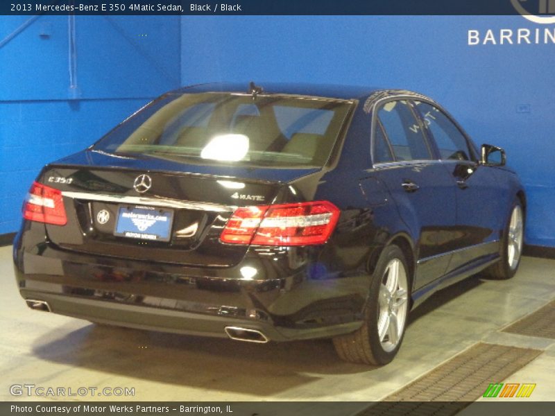 Black / Black 2013 Mercedes-Benz E 350 4Matic Sedan