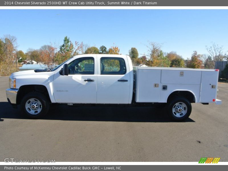 Summit White / Dark Titanium 2014 Chevrolet Silverado 2500HD WT Crew Cab Utlity Truck