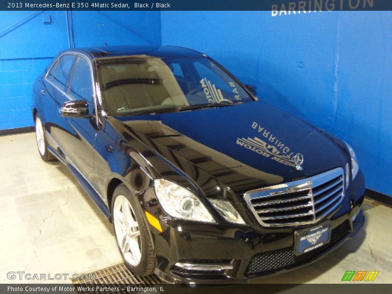 Black / Black 2013 Mercedes-Benz E 350 4Matic Sedan