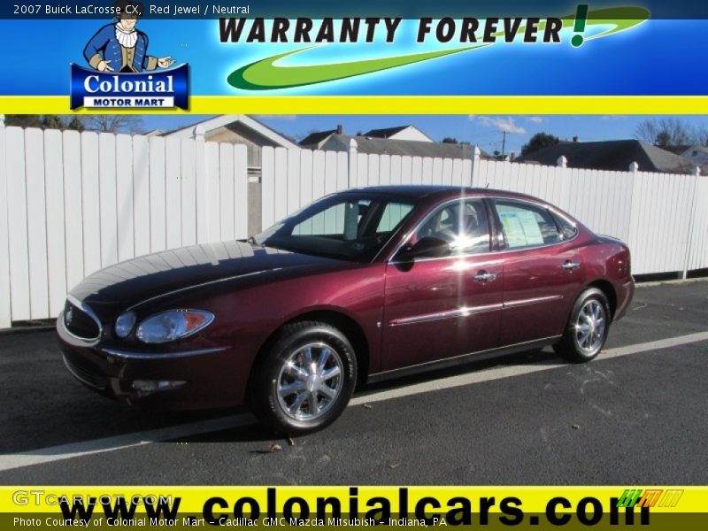 Red Jewel / Neutral 2007 Buick LaCrosse CX