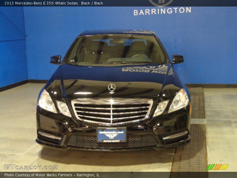 Black / Black 2013 Mercedes-Benz E 350 4Matic Sedan