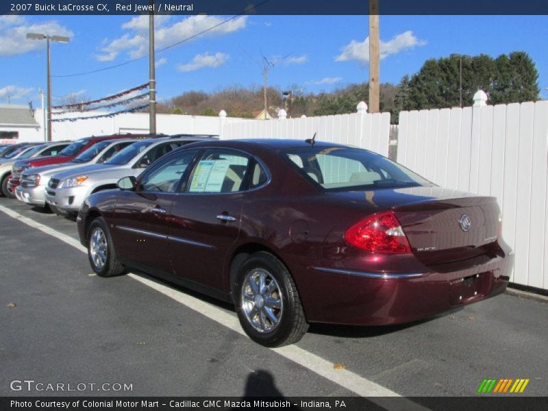 Red Jewel / Neutral 2007 Buick LaCrosse CX