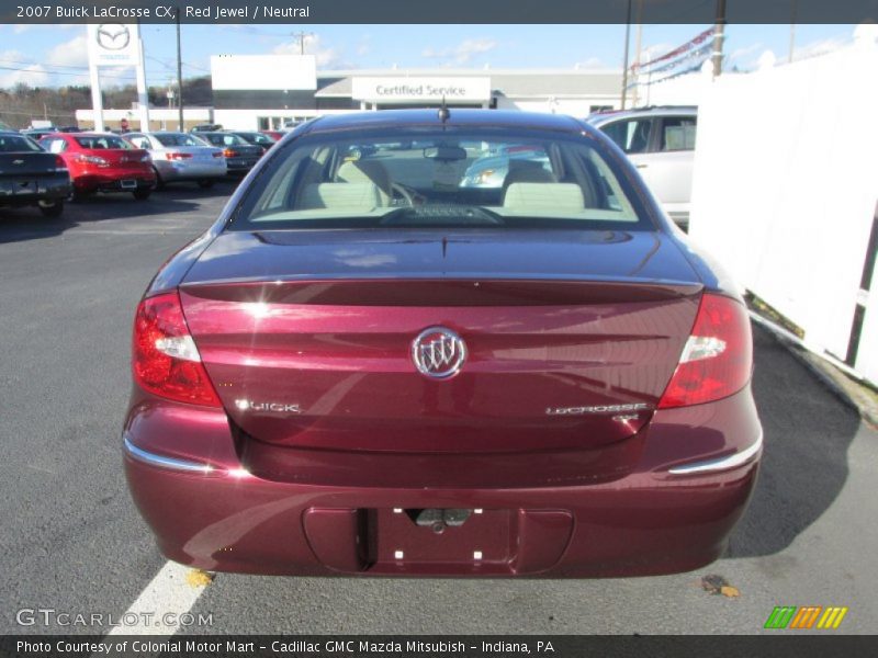 Red Jewel / Neutral 2007 Buick LaCrosse CX