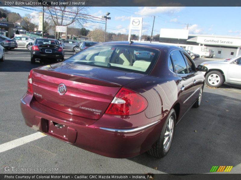 Red Jewel / Neutral 2007 Buick LaCrosse CX