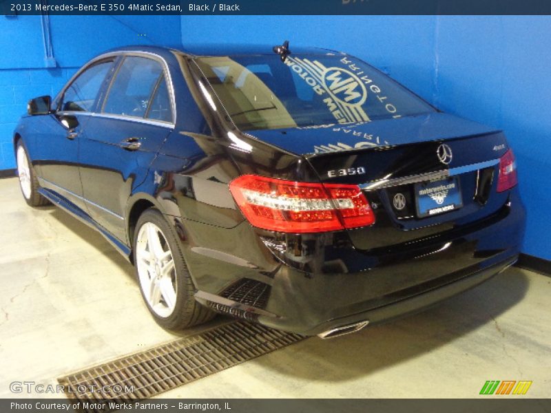 Black / Black 2013 Mercedes-Benz E 350 4Matic Sedan