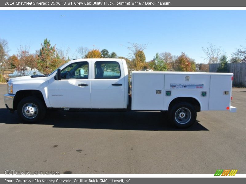 Summit White / Dark Titanium 2014 Chevrolet Silverado 3500HD WT Crew Cab Utility Truck